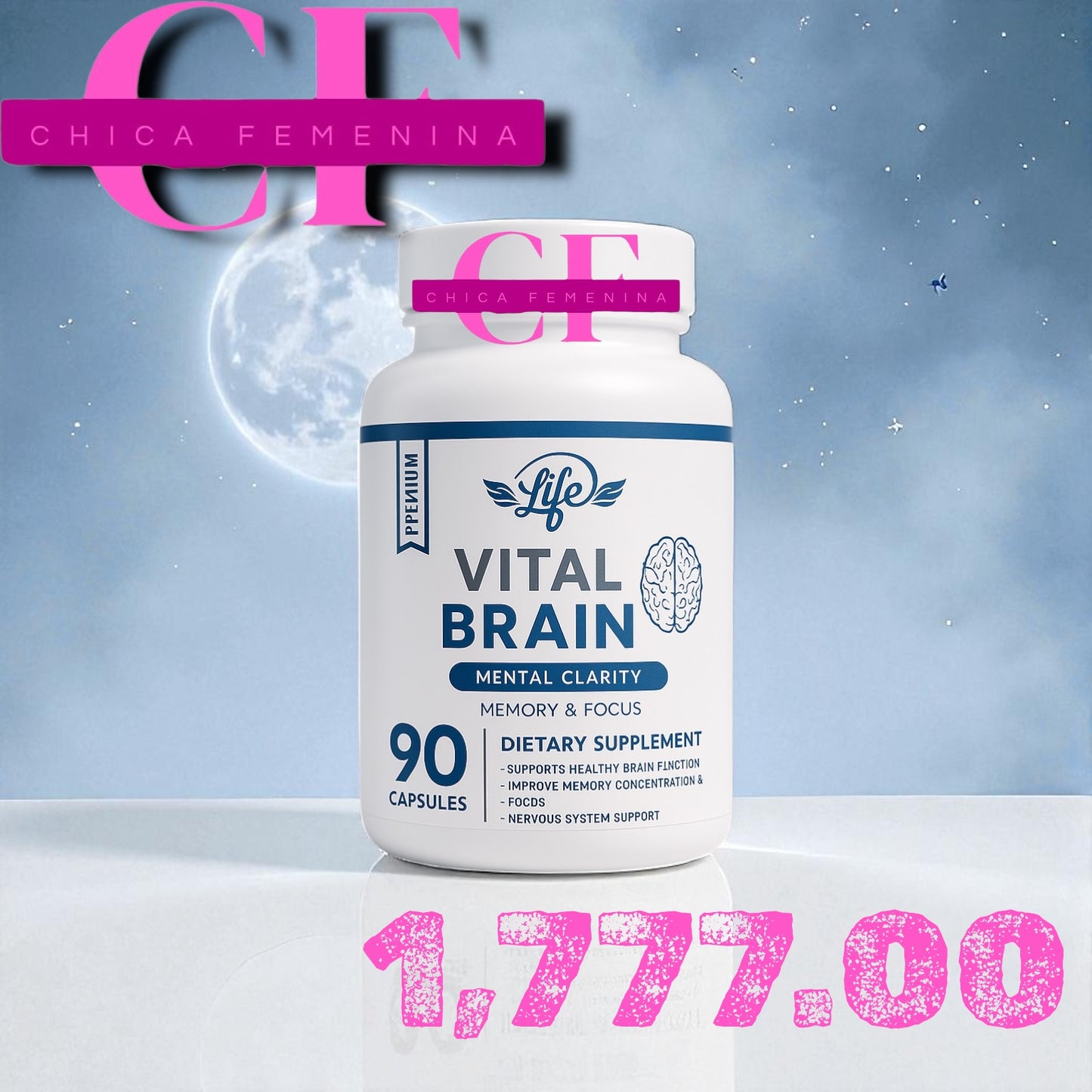VITAL BRAIN (BODEGA E) ( VITAMINA PARA EL CEREBRO, ENFOQUE, CONCENTRACIÓN Y MEMORIA