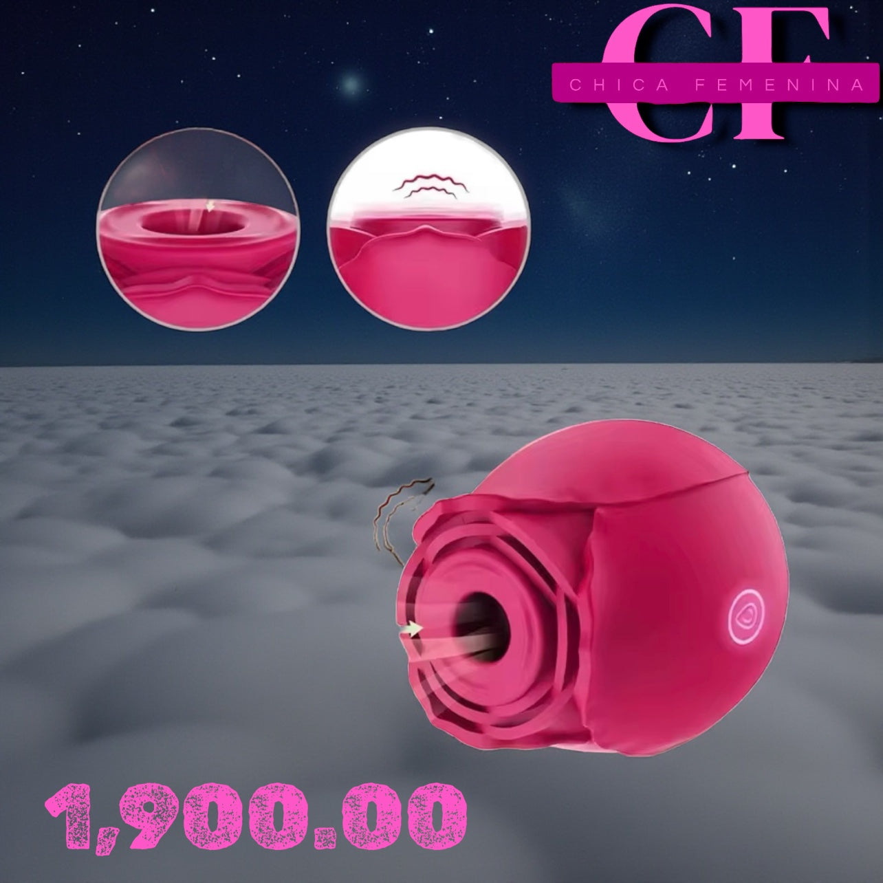 ROSA DEL PLACER VIBRADOR DE ROSAS PARA MUJER, ESTIMULADOR SEXUAL CON PUNTO DULCE