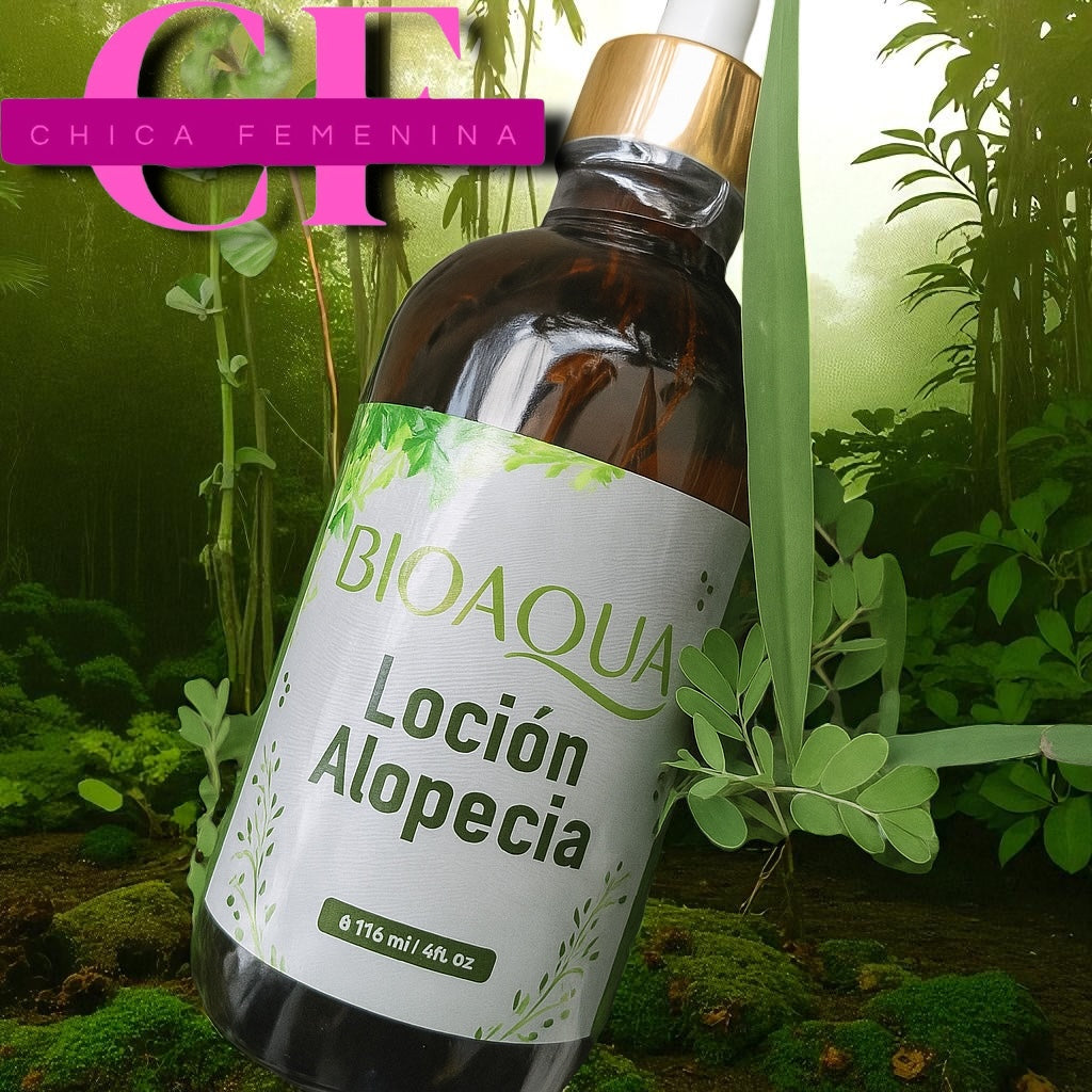 TONICO CAPILAR BIOAQUA - CRECIMIENTO DEL CABELLO, BARBA, CEJAS PARA HOMBRE Y MUJER