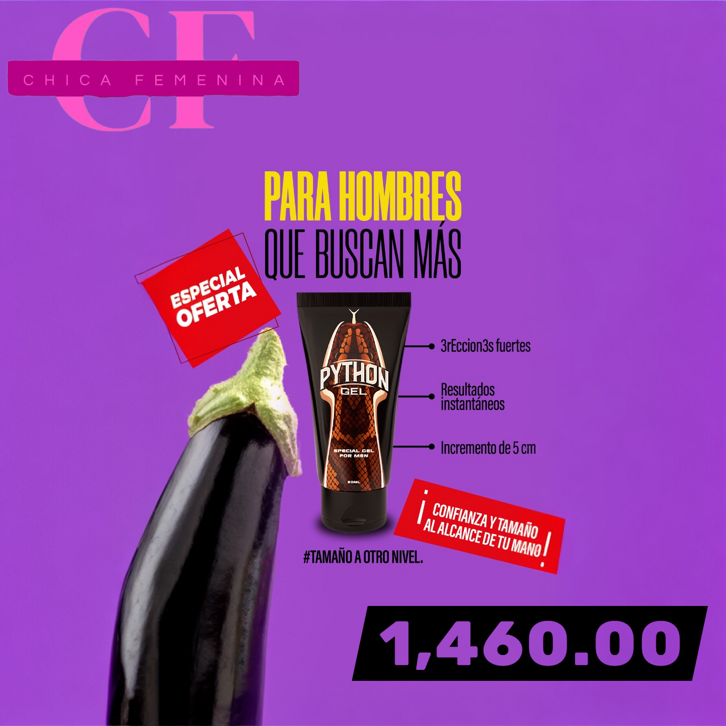 PYTHON GEL NATURAL MASCULINO