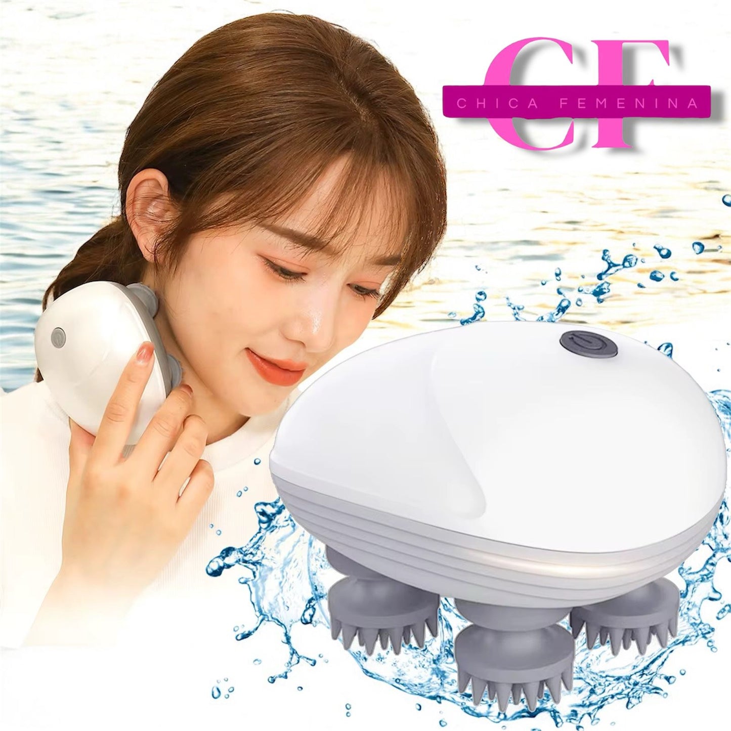 Masajeador De Cuero Cabelludo Eléctrico, Masajeador De Cabeza Portátil Recargable