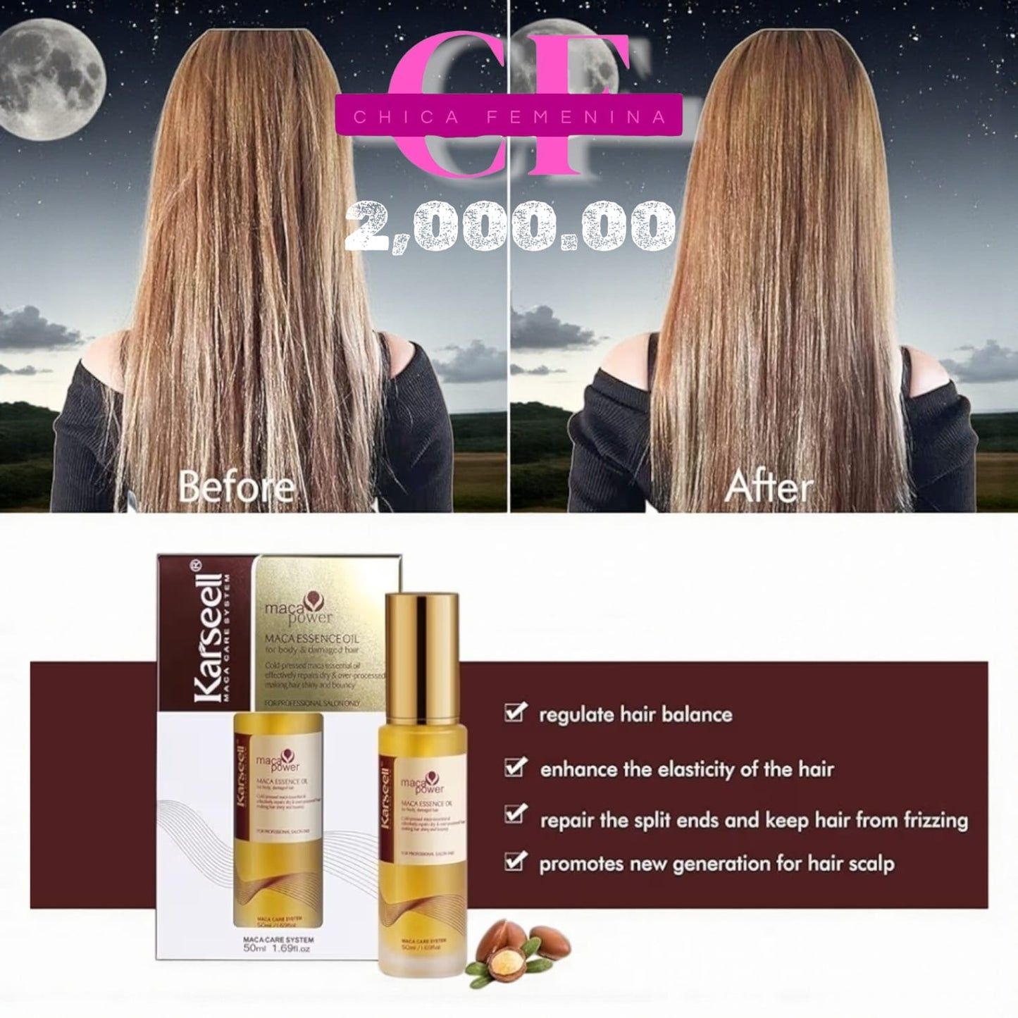 ACEITE KARSEEL Y MÁSCARA DE CABELLO KARSEELL CON COLÁGENO