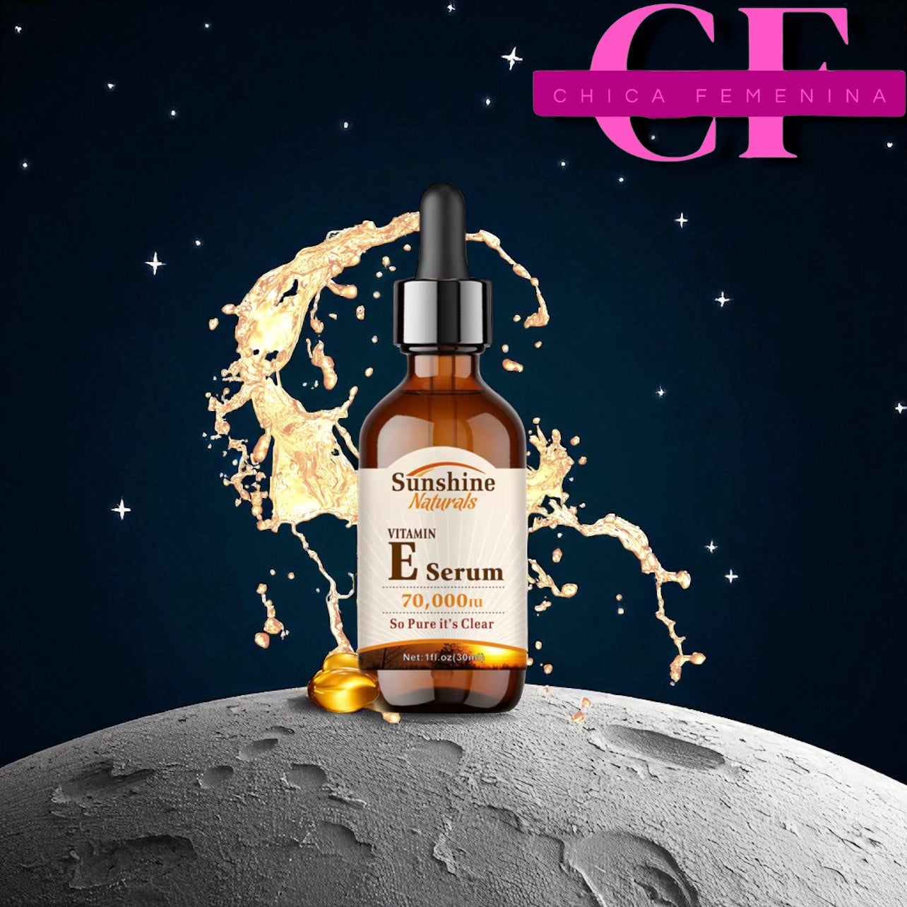 SUERO DE VITAMINA E DE LA MARCA SUNSHINE NATURALS, UN PRODUCTO PARA EL CUIDADO DE LA PIEL