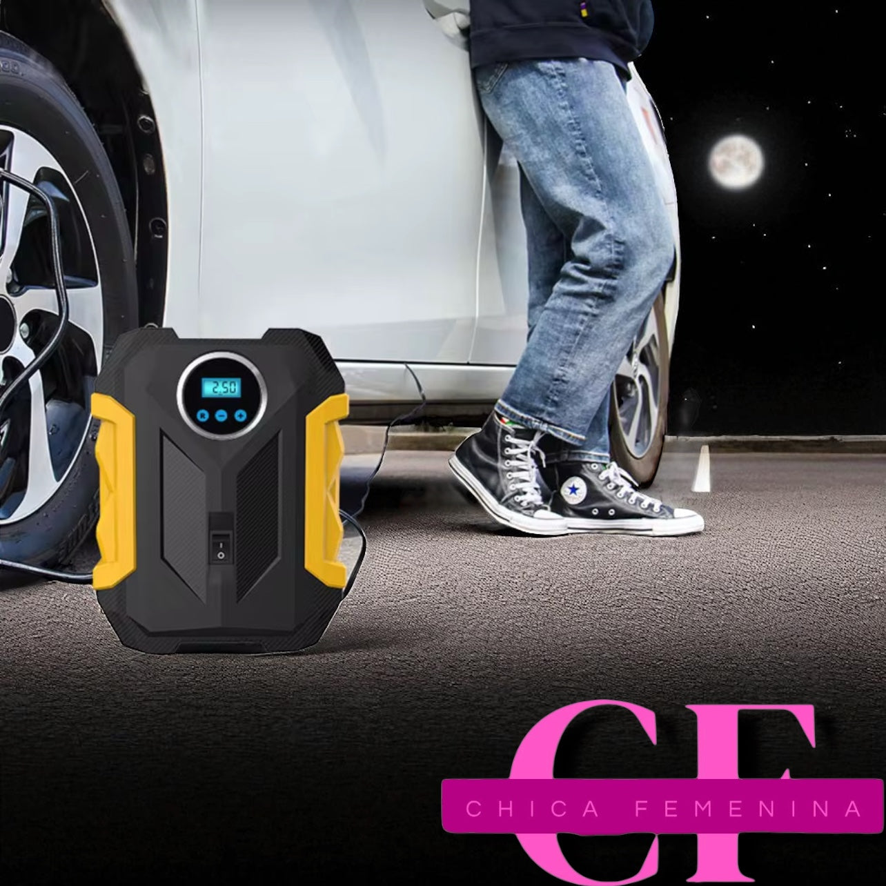 BOMBA DE AIRE CON PANTALLA DIGITAL 12V