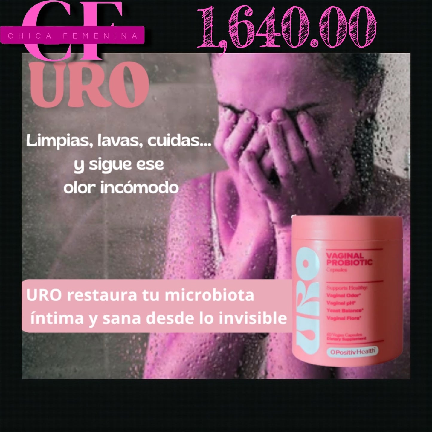 URO VAGINAL PROBIOTICS (BODEGA E) PARA LA SALUD VAGINAL DE LAS MUJERES, EQUILIBRIO DEL PH (Copia)
