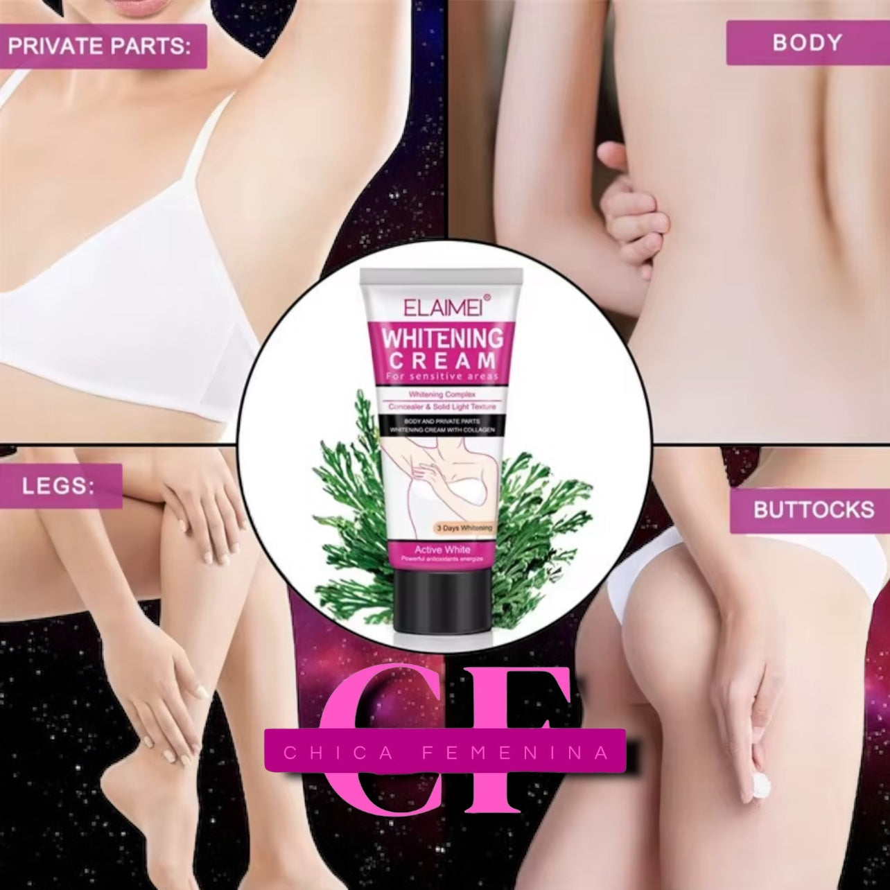 CREMA PARA BLANQUEAR LAS ZONAS INTIMAS