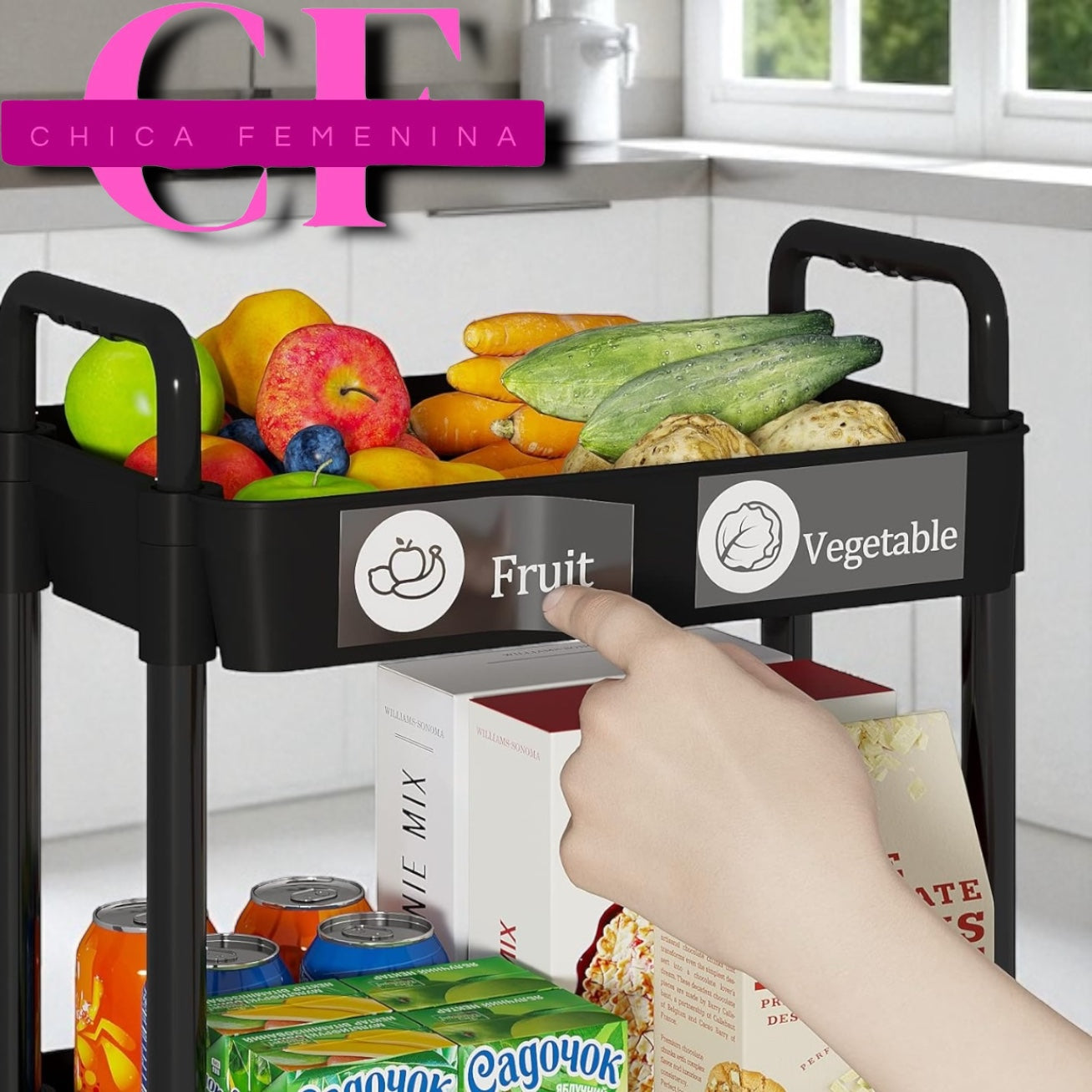 ESTANTE / CARRITO DE COCINA 4 NIVELES