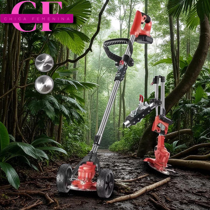 CORTA CESPED ELECTRICO PLEGABLE 2 BATERIA 48V