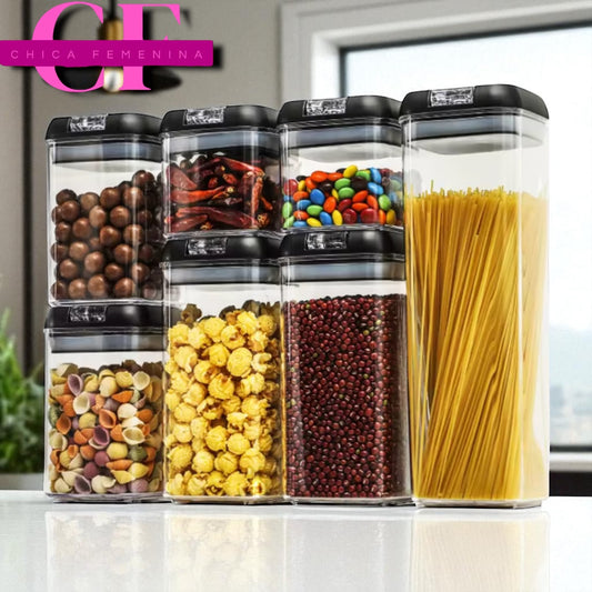 DISPENSADOR CONTENEDOR DE ALIMENTOS DE 7 PIEZAS MD-12454