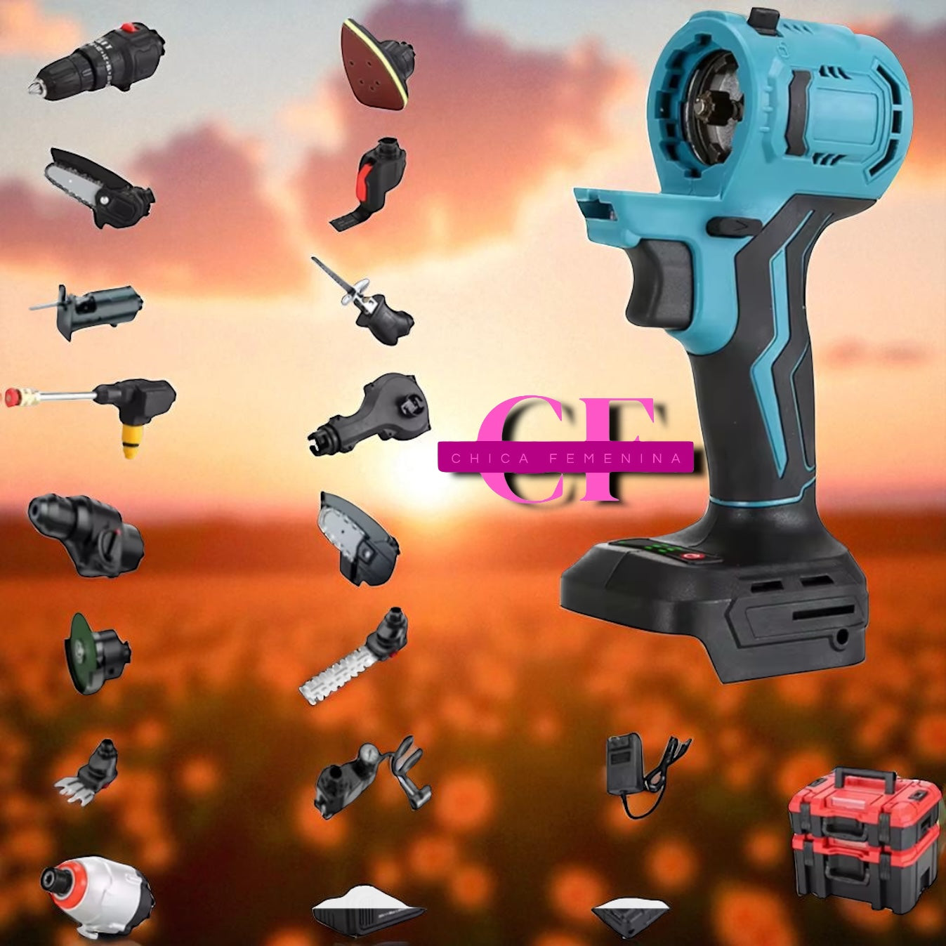 SET DE TALADROS 4 EN 1 AM JBN-10