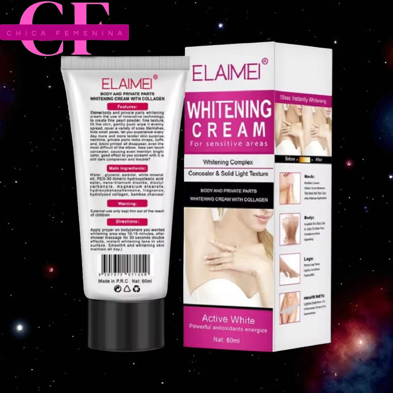 CREMA PARA BLANQUEAR LAS ZONAS INTIMAS