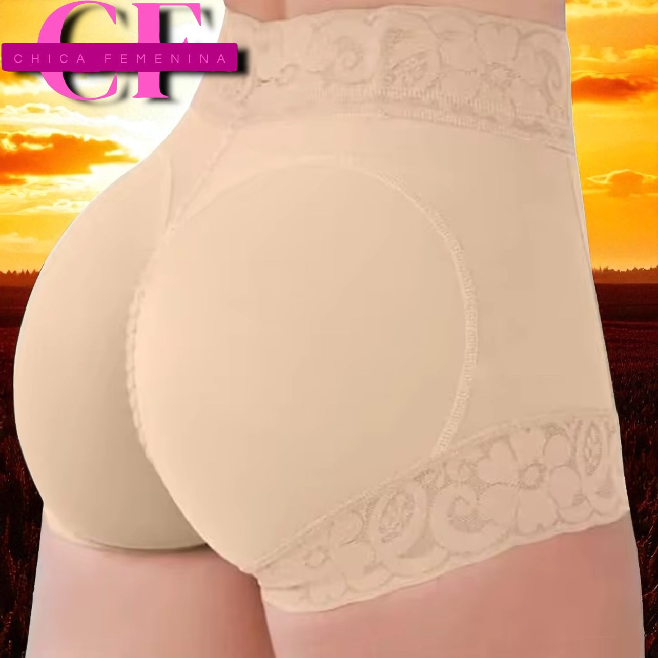 SHORT FAJA LEVANTA COLA MALVA CLARO 3XL