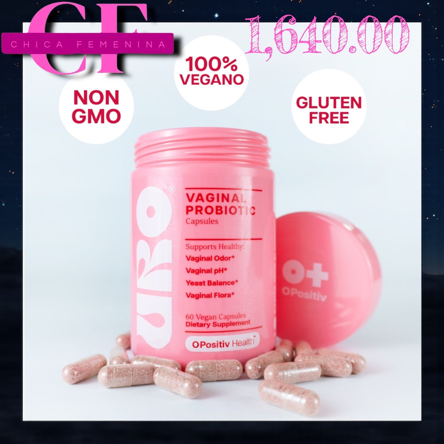 URO VAGINAL PROBIOTICS (BODEGA E) PARA LA SALUD VAGINAL DE LAS MUJERES, EQUILIBRIO DEL PH (Copia)