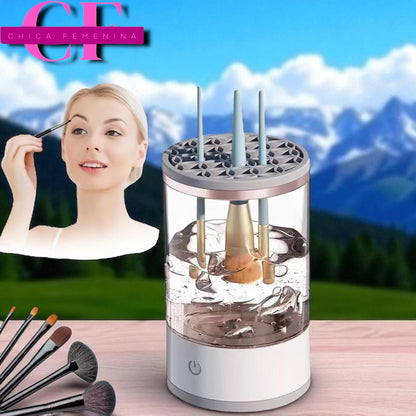 Máquina limpiadora de brochas de maquillaje