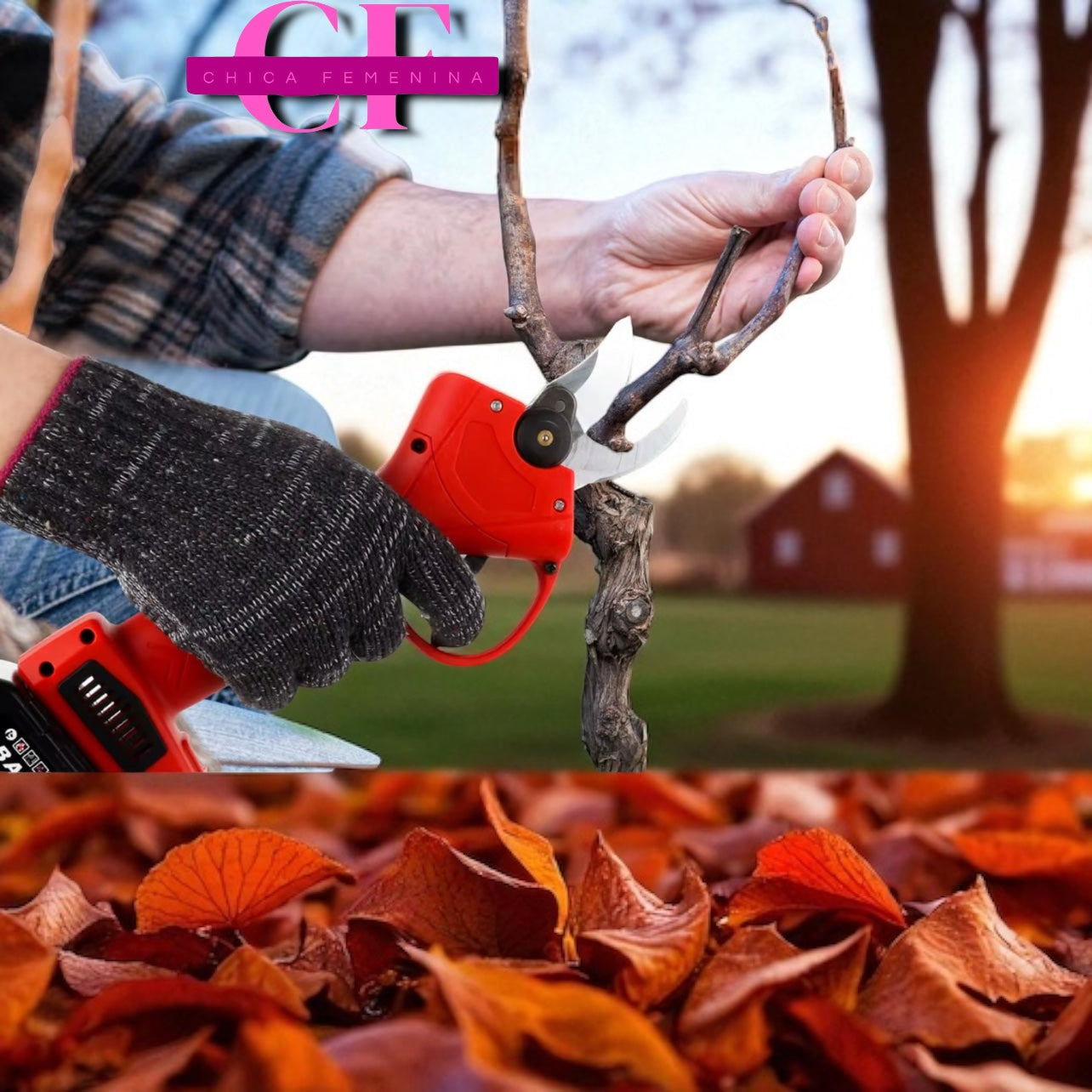 TIJERA DE PODAR ELECTRICA RECARGABLE