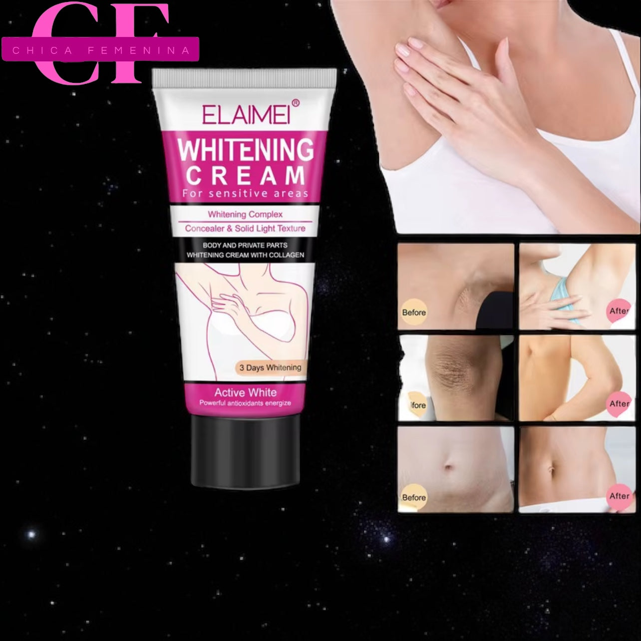 CREMA PARA BLANQUEAR LAS ZONAS INTIMAS