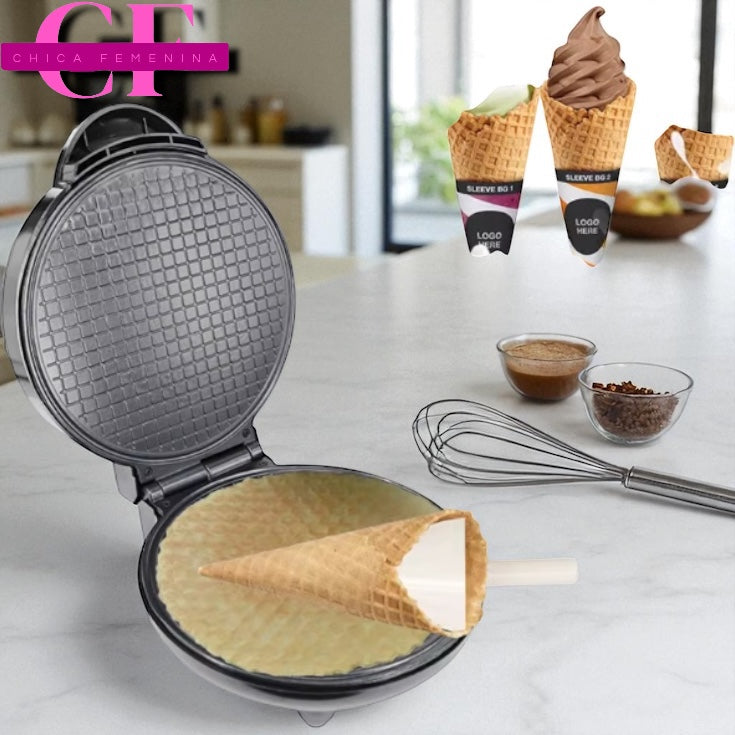 Máquina de conos de desayuno casero, máquina de conos de helado