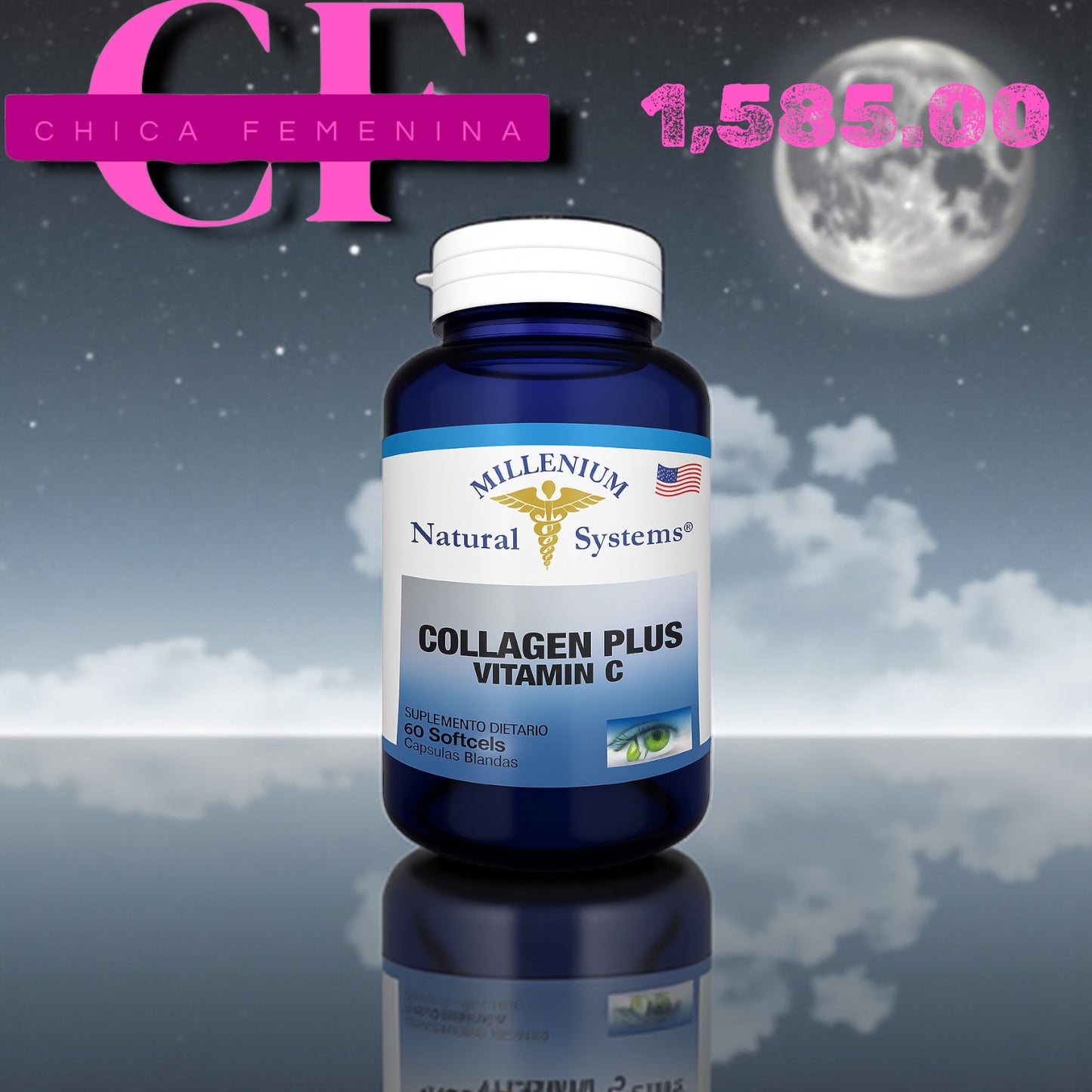 COLAGENO + VITAMINA C EN CAPSULA LIQUIDA X 60