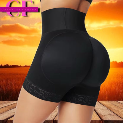 SHORT FAJA LEVANTA COLA NEGRO 2XL