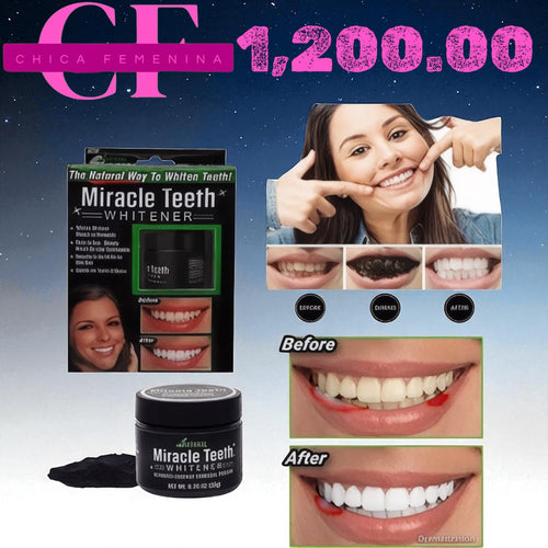 Blanqueador de Dientes en Polvo Carbón