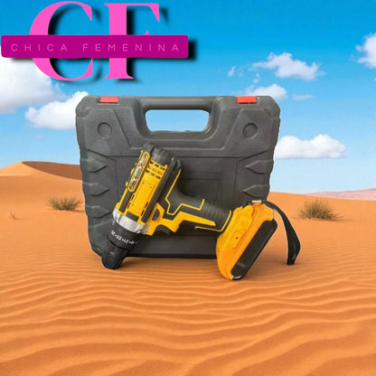 SET DE TALADRO 2 BATERIAS 21 V 26 PZ AMARILLO HASS/ AM