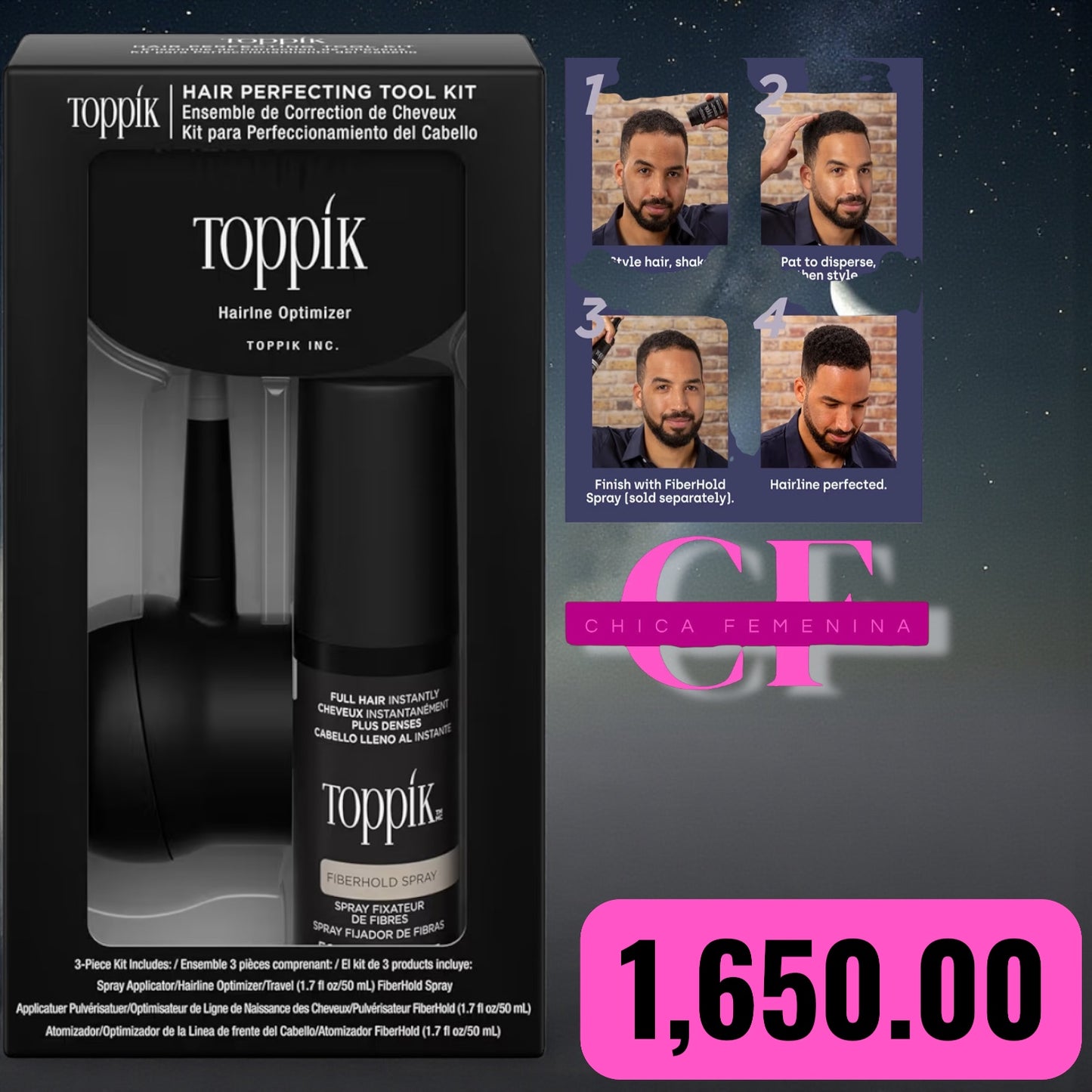 FIBRA CAPILAR + APLICADOR OCULTAR CLAROS EN EL PELO