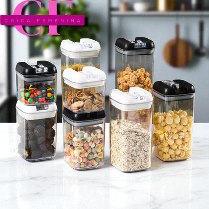 DISPENSADOR CONTENEDOR DE ALIMENTOS DE 7 PIEZAS MD-12454