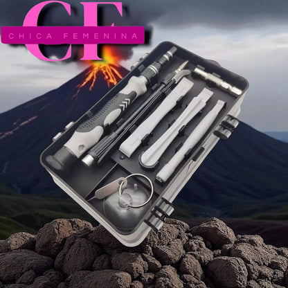 Destornillador de precisión 115 en 1, juego de herramientas de reparación profesional magnéticas para electrónica.