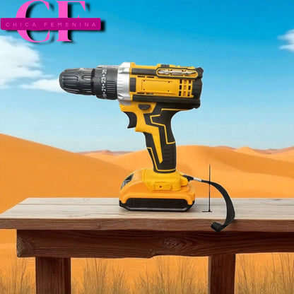 SET DE TALADRO 2 BATERIAS 21 V 26 PZ AMARILLO HASS/ AM