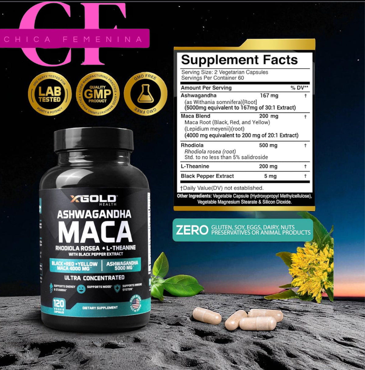 MACA 60 CAPSULAS, (BODEGA E)