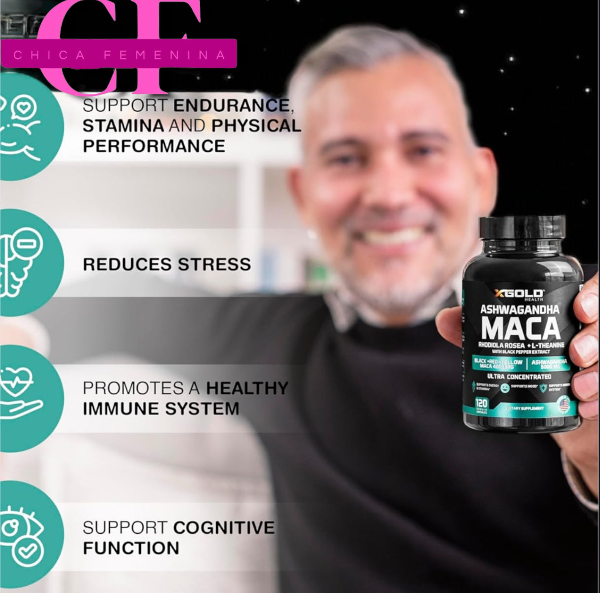 MACA 60 CAPSULAS, (BODEGA E)