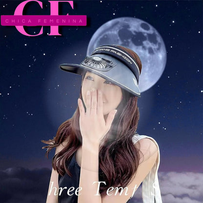 SOMBRERO GORRA VISERA CON VENTILADOR IDEAL PARA MATAR EL CALORAZO