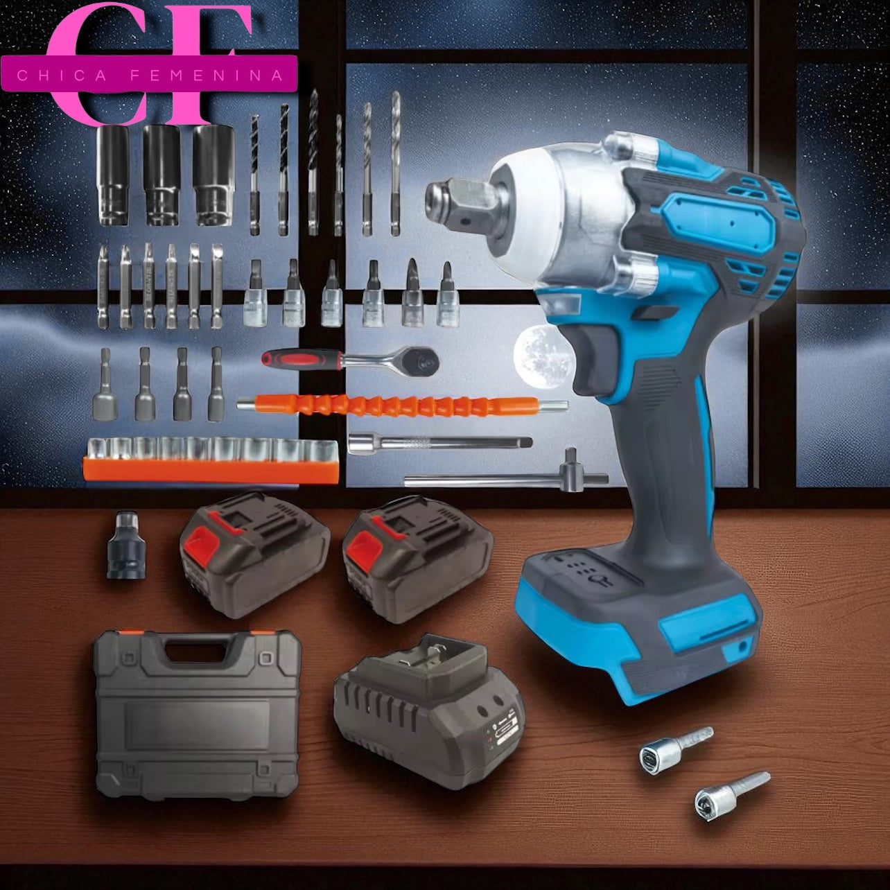 SET DE TALADRO 2 BATERIAS JBN-13 ID: 1425