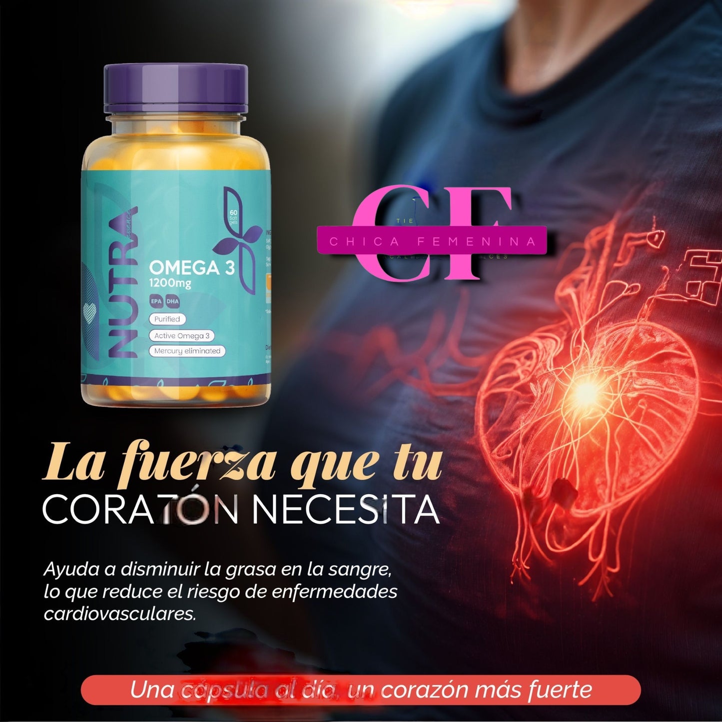 OMEGA 3 1200 MG (BODEGA E) X 60 SOFGEL- LIBRE DE MERCURIO