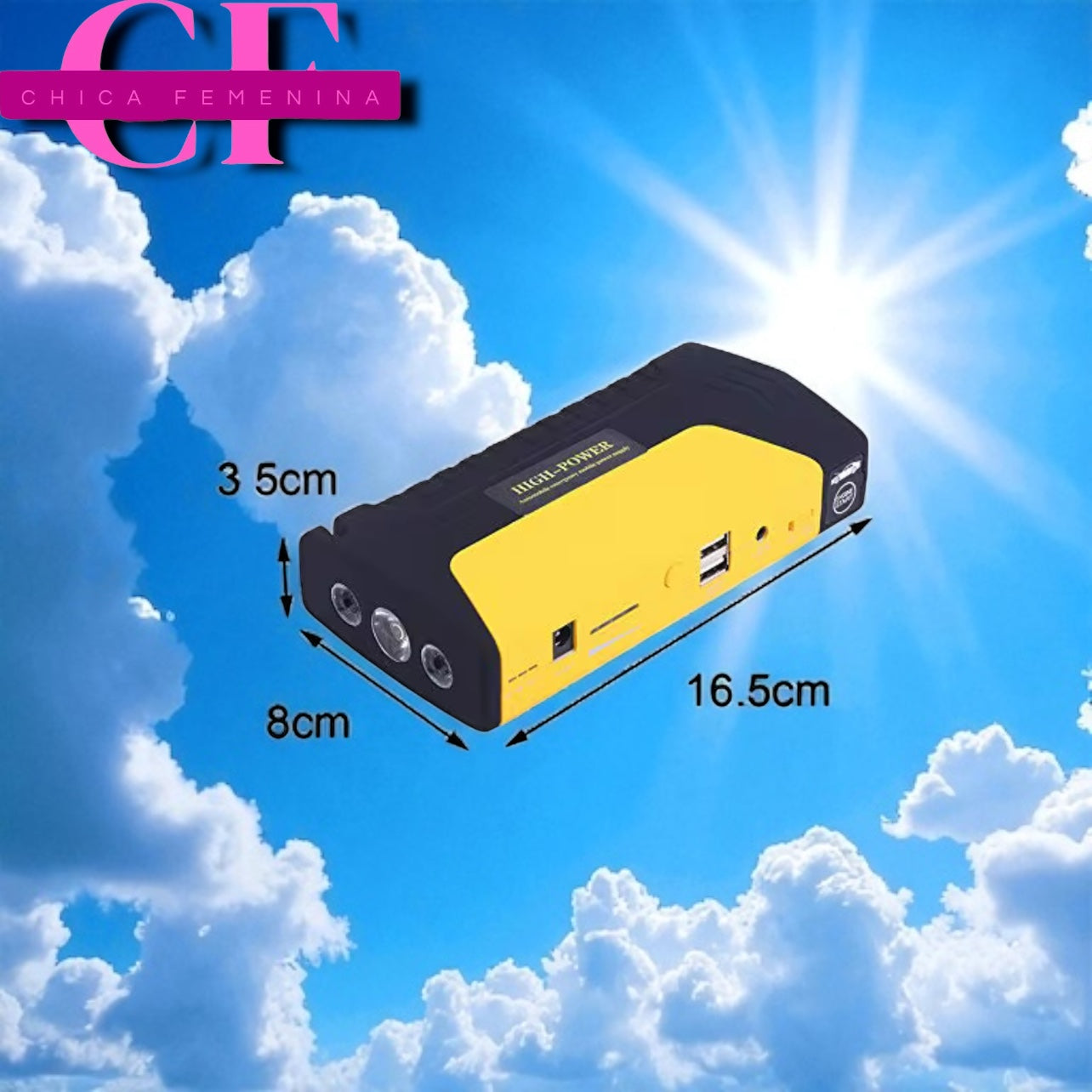 JUMPER DE VEHICULO TM15 + BOMBA DE AIRE KIT TODO EN UNO MD-10505