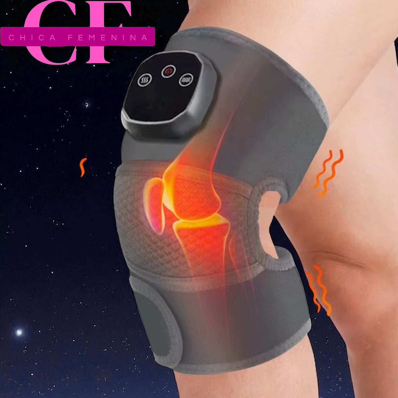 RODILLERA 2 EN 1 CON CALEFACION ORTOPEDICA