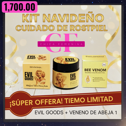 KIT CUIDADO DE LA PIEL (1 EVIL GOODS + 1 VENENO DE ABEJA))