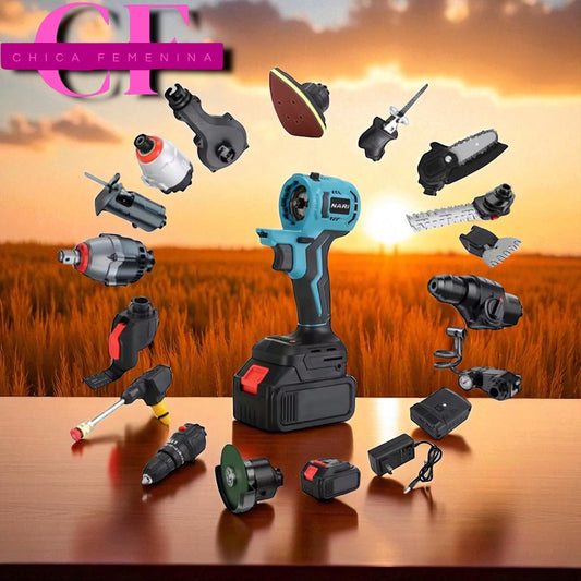 SET DE TALADROS 4 EN 1 AM JBN-10