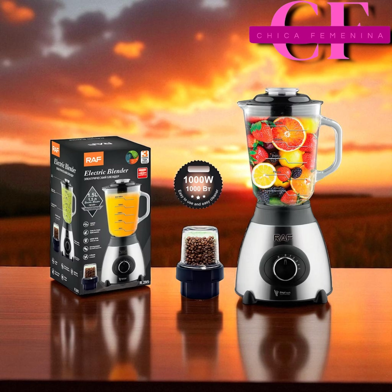 LICUADORA VISTA VASO DE CRISTAL VB-279