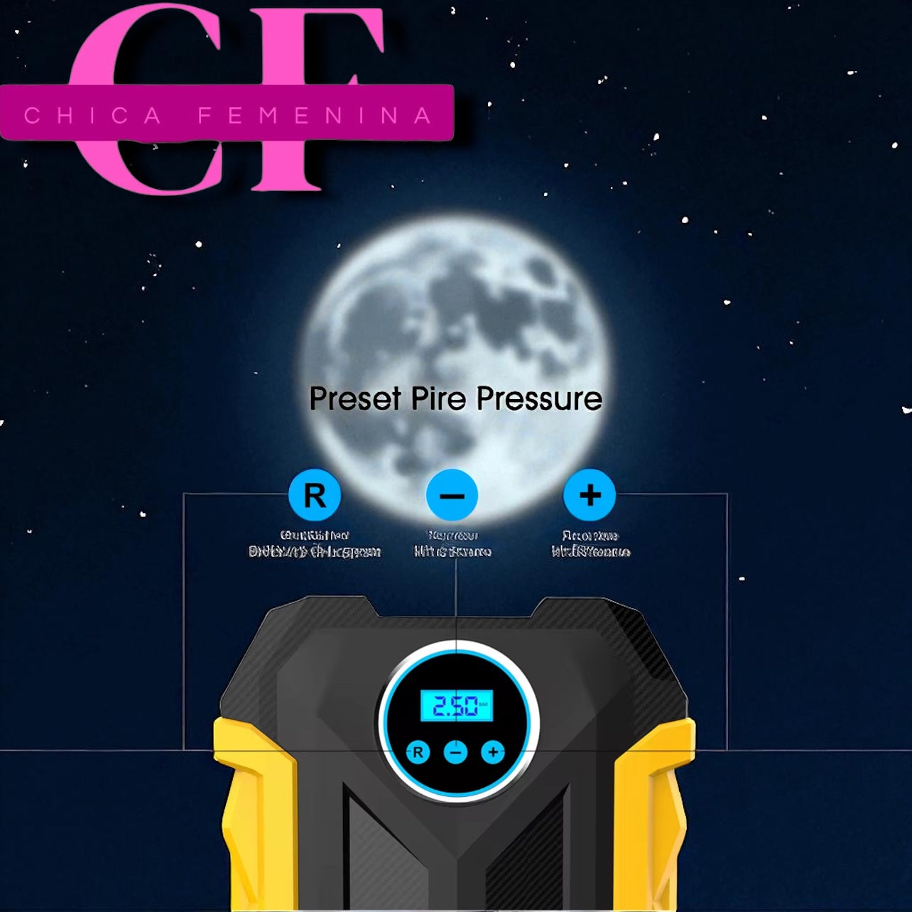 BOMBA DE AIRE CON PANTALLA DIGITAL 12V