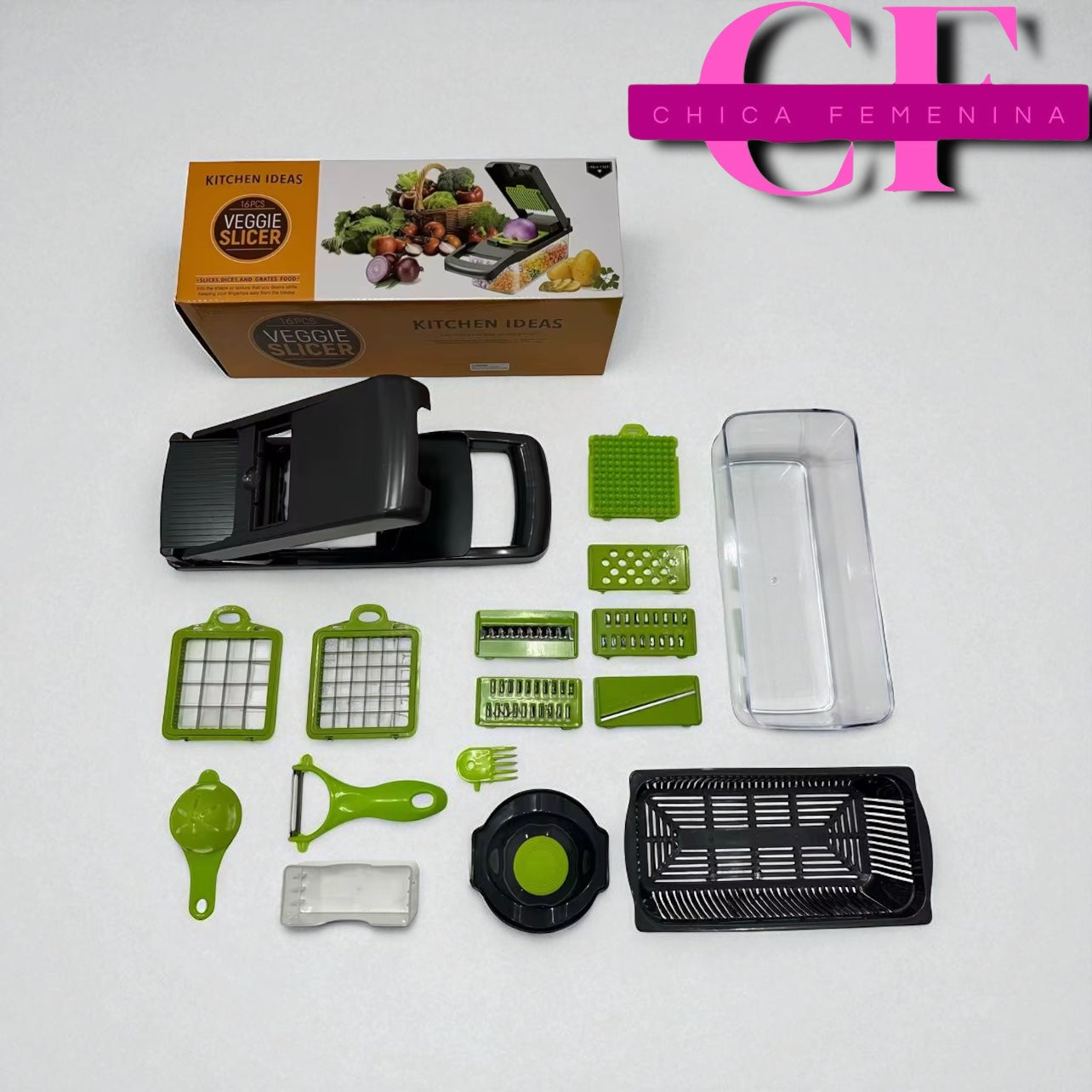 CORTADOR DE VEGETALES SHOPER 14 PIEZAS