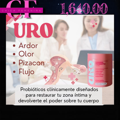 URO VAGINAL PROBIOTICS (BODEGA E) PARA LA SALUD VAGINAL DE LAS MUJERES, EQUILIBRIO DEL PH (Copia)