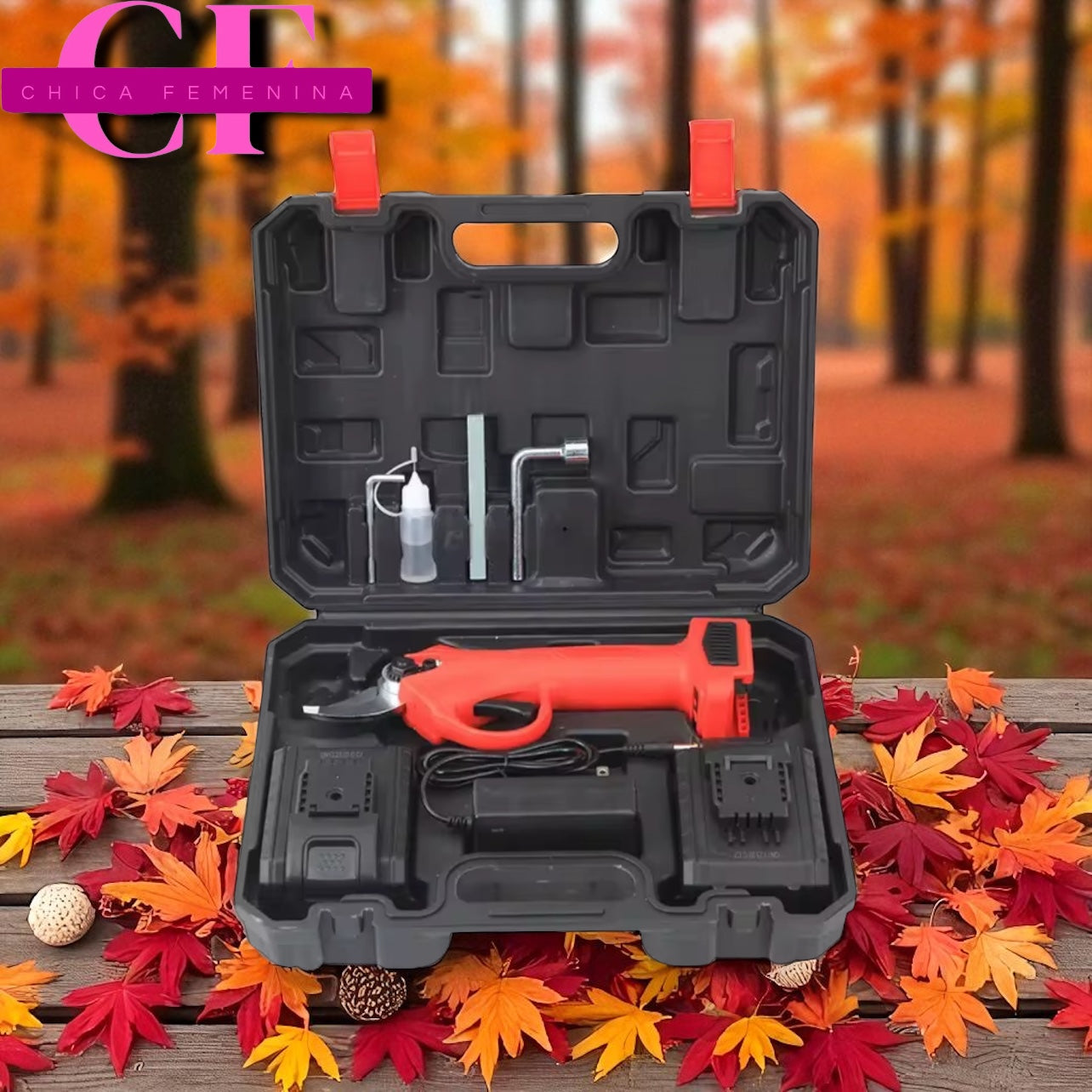 TIJERA DE PODAR ELECTRICA RECARGABLE