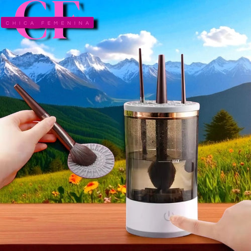 Máquina limpiadora de brochas de maquillaje