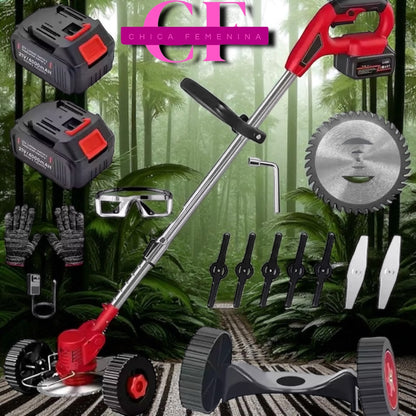 CORTA CESPED ELECTRICO PLEGABLE 2 BATERIA 48V