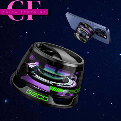 ALTAVOZ BLUETOOTH MAGNÉTICO MULTIFUNCIONAL G200 CON LUZ RGB, ALTAVOZ MAGNÉTICO IMPERMEABLE INALÁMBRICO PARA TELÉFONOS