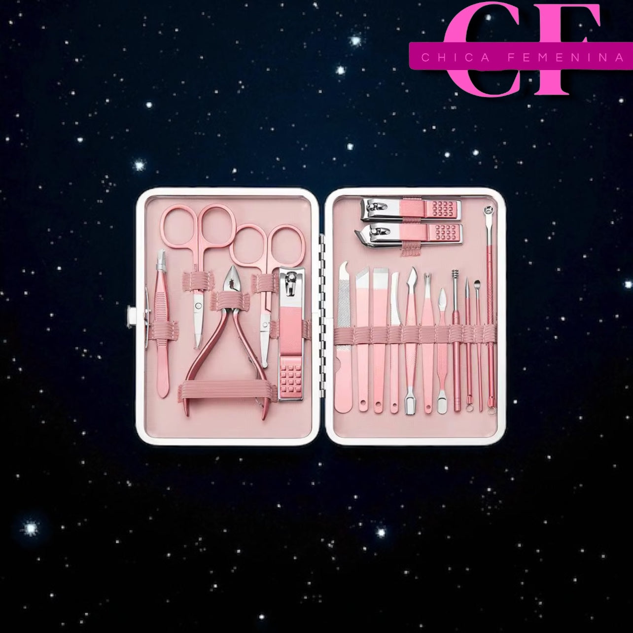 Kit de Higiene Completo (Rostro, Oídos, Manos y Pies) Rosado