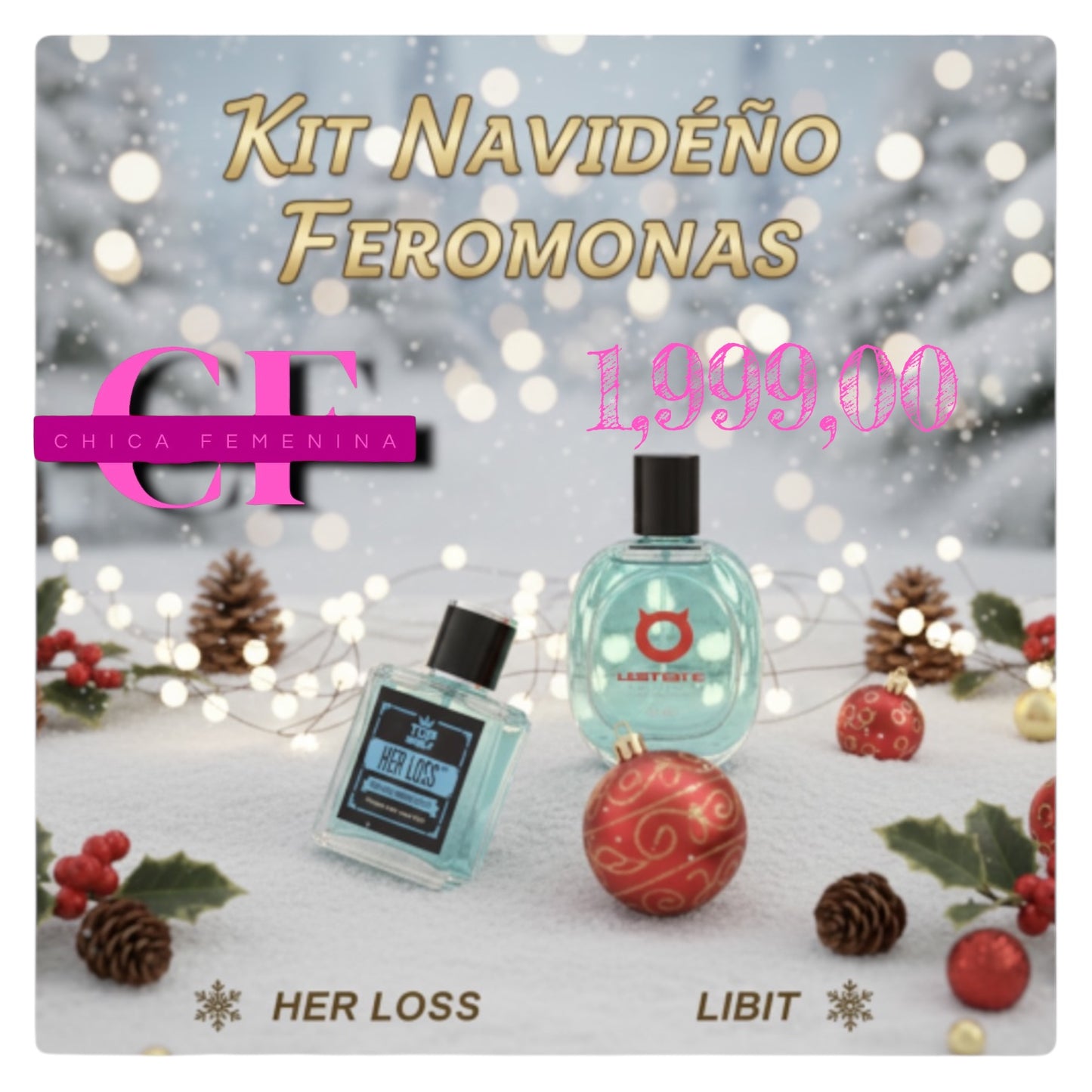 KIT NAVIDEÑO FEROMONAS - HER LOSS + LIBIHOT