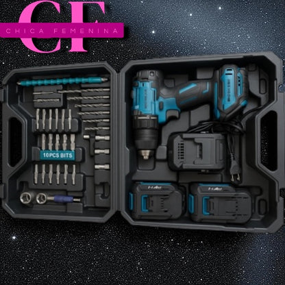 SET DE TALADRO 2 BATERIAS JBN-13 ID: 1425