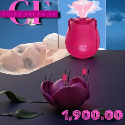 ROSA DEL PLACER VIBRADOR DE ROSAS PARA MUJER, ESTIMULADOR SEXUAL CON PUNTO DULCE